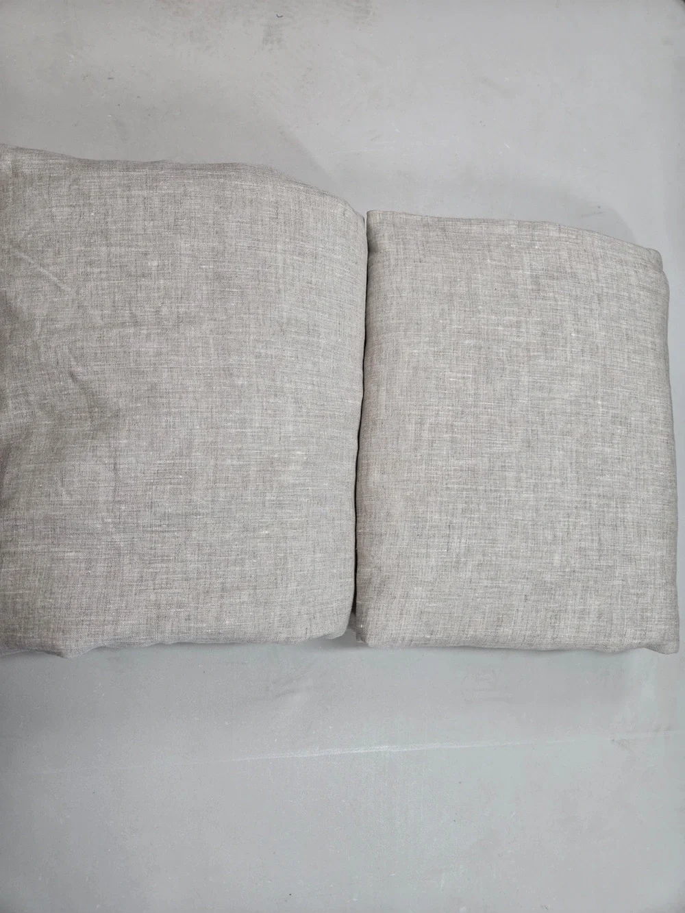 NWOT QUINCE Set Of 2 48x84 European Linen True Blackout Curtains Flax 9991